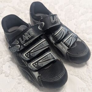 🚲 Lake Cycling Shoes Black SPD Clip-In EU 39 US 6 Mens 7.5 Womens MTB